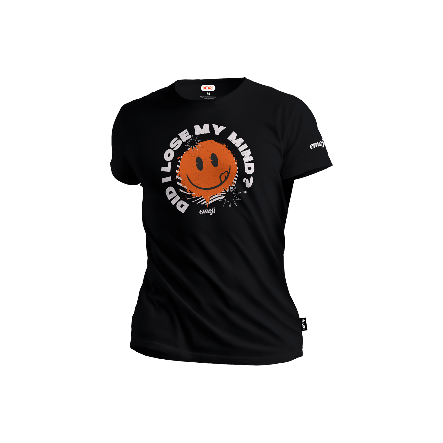 Playera Negra Unisex Emoji “Did I Lose My Mind?”