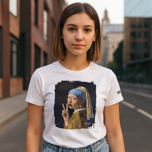 Playera Ultra Soft "La Joven del Selfie" – Edición Arte Pop